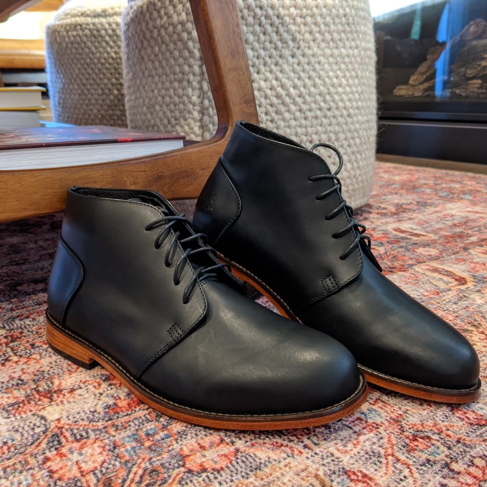Nisolo Italian Leather Boots - Black